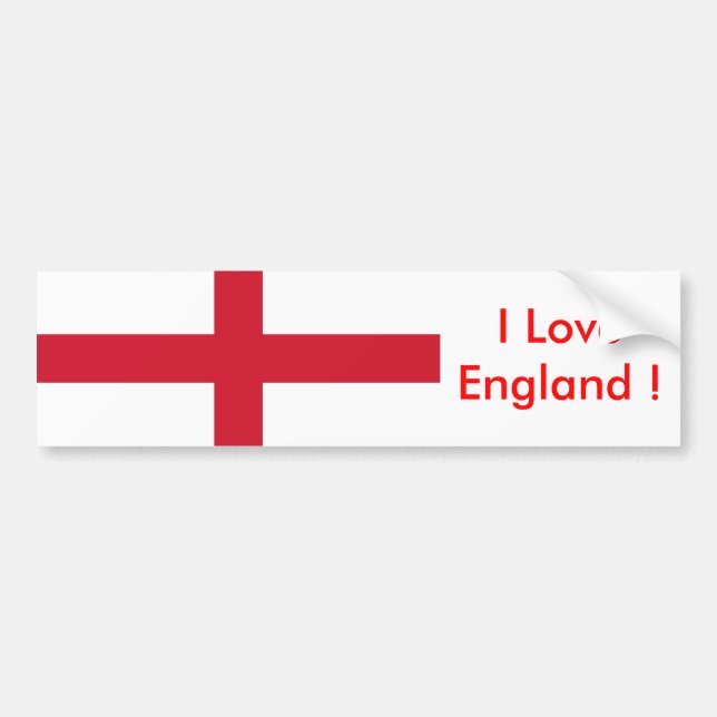 Sticker med Flagga av England Bildekal (Framsidan)