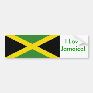 Sticker med Flagga av Jamaica Bildekal