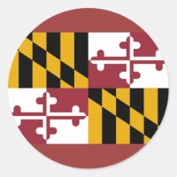 Sticker med Flagga av Maryland