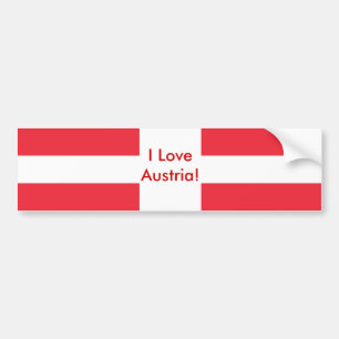 Sticker med Flagga av Österrike Bildekal