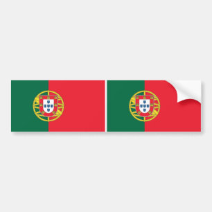 Sticker med Flagga av Portugal Bildekal