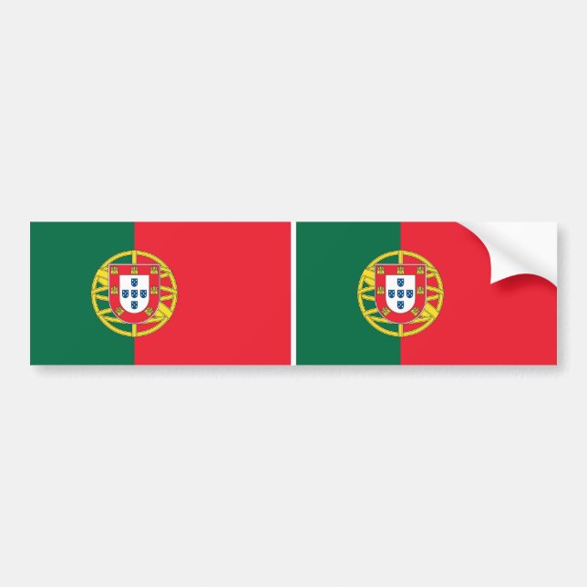 Sticker med Flagga av Portugal Bildekal (Framsidan)