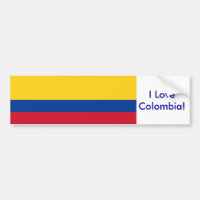 Sticker med Flagga Colombia