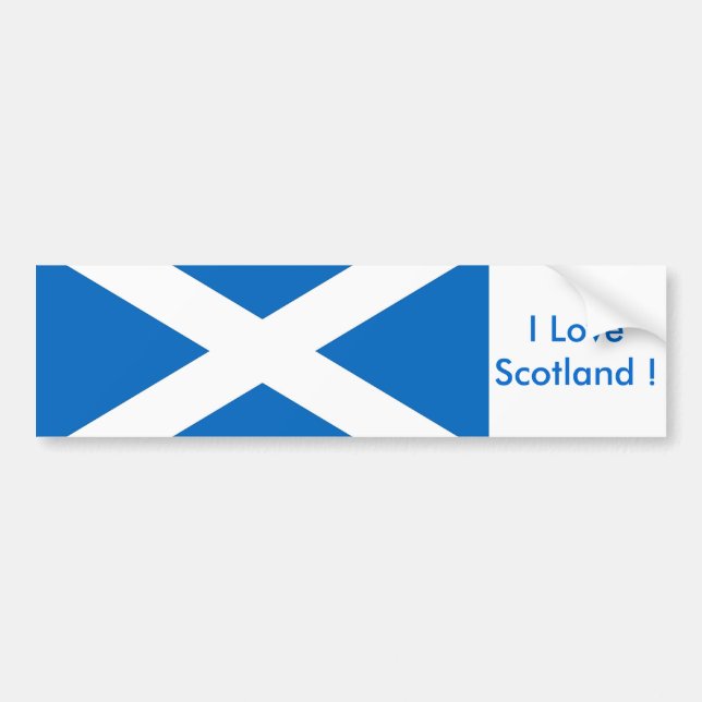 Sticker med Flagga från Skottland Bildekal (Framsidan)