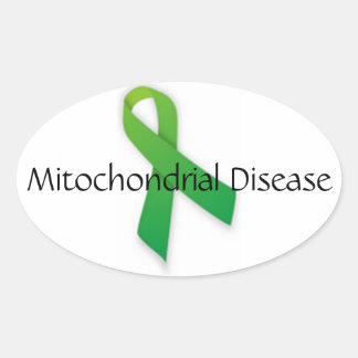 Sticker Mitokondrial Disease Awareness Ovalt Klistermärke