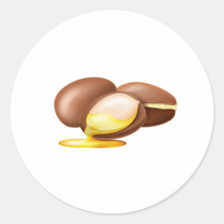 Sticker Moroccan ARGAN Runt Klistermärke
