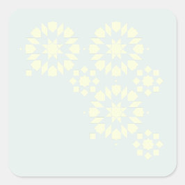 Sticker Moroccan Zelij* Ceramic Fyrkantigt Klistermärke