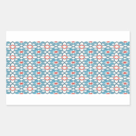 Sticker Moroccan Zelij*Ceramic Rektangulärt Klistermärke