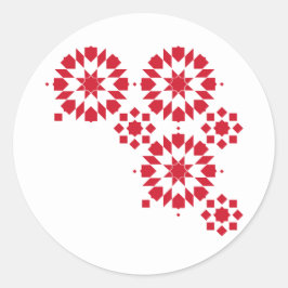 Sticker Moroccan Zelij* Ceramic Runt Klistermärke