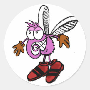 sticker_Mosquito Runt Klistermärke
