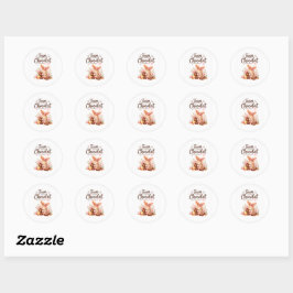 sticker Pâques gourmand lapin chocolat Runt Klistermärke