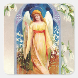 Sticker: Påsk Blessings Fyrkantigt Klistermärke