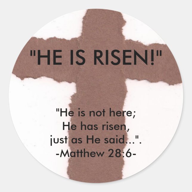 Sticker - Påsk Runt Klistermärke (Framsida)