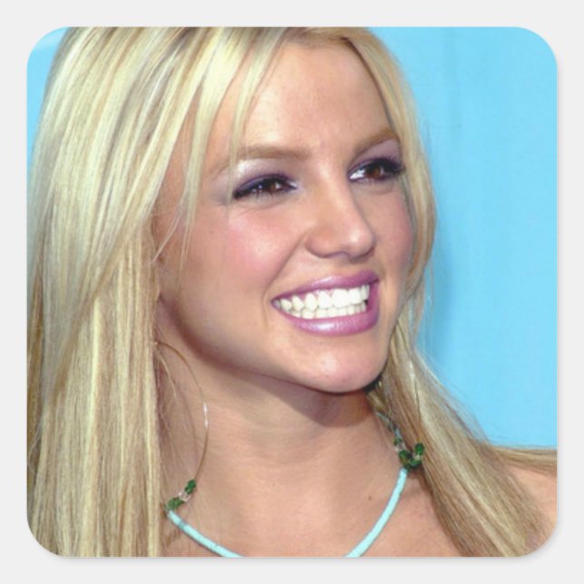 Sticker Perfect Smile Fyrkantigt Klistermärke (Framsida)