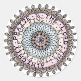 Sticker Pising the Lord Medallion Runt Klistermärke