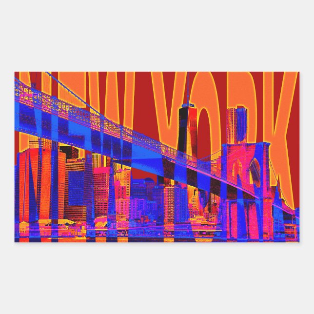 Sticker Rektangulärt Klistermärke (Framsida)