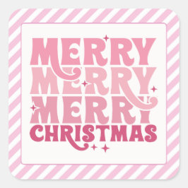 Sticker Rosa julransat etikett