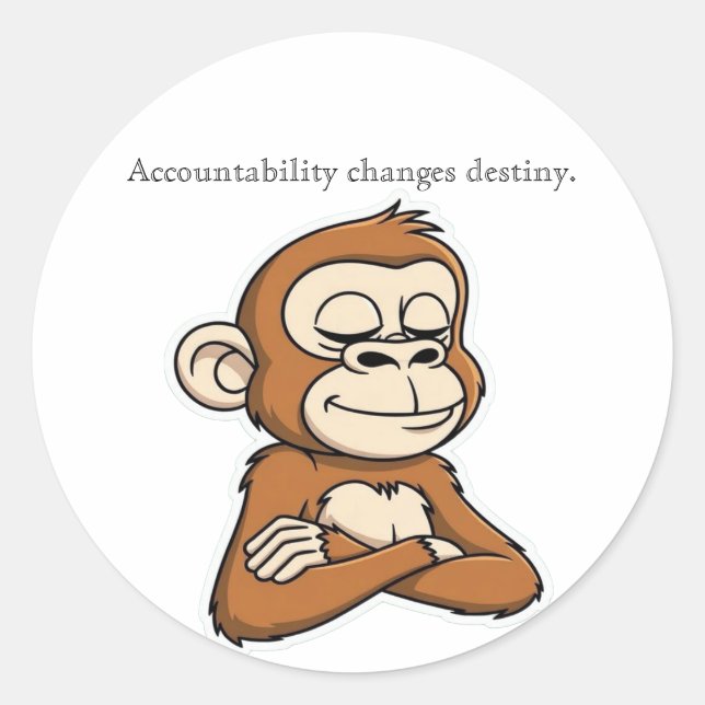 Sticker Runt Klistermärke (Framsida)