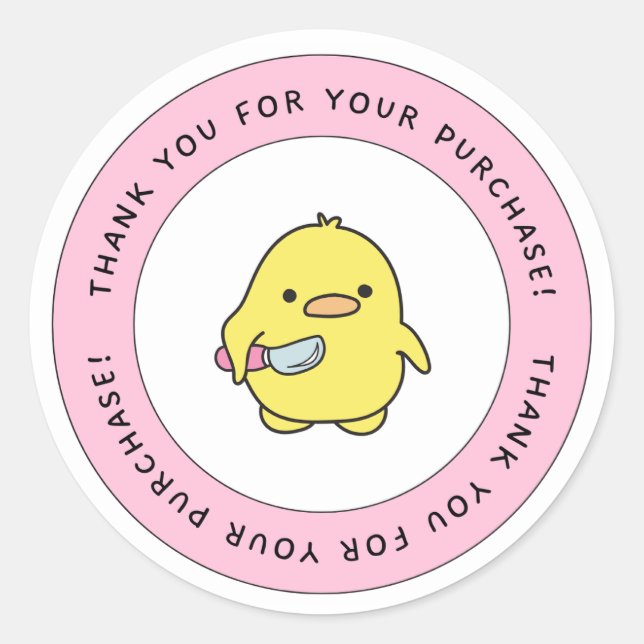 Sticker  runt klistermärke (Framsida)