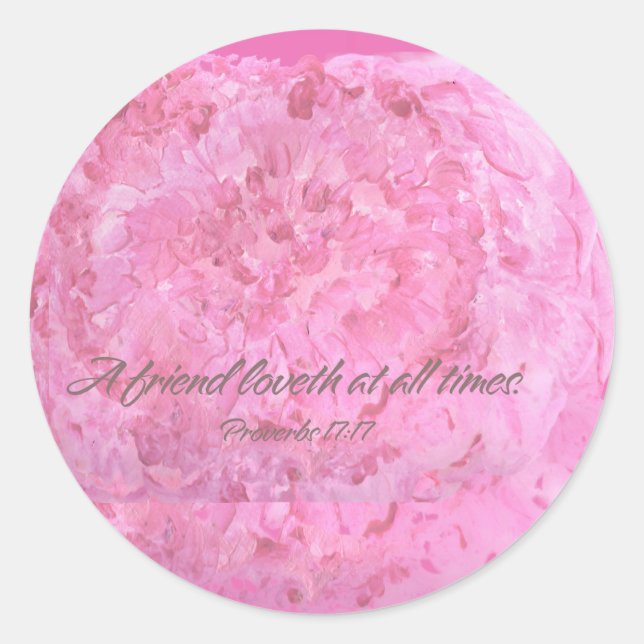 Sticker Runt Klistermärke (Framsida)