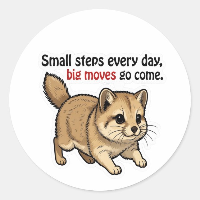 Sticker Runt Klistermärke (Framsida)