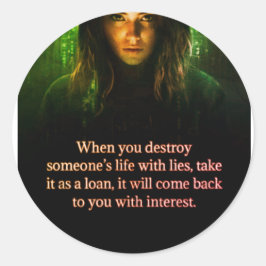 sticker runt klistermärke