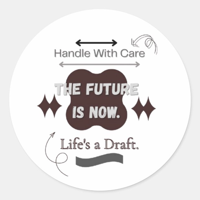 Sticker Runt Klistermärke (Framsida)