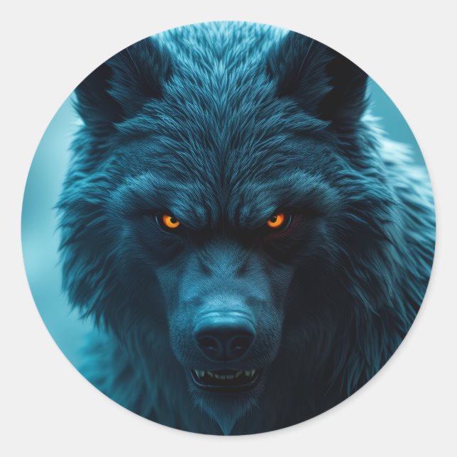 Sticker Runt Klistermärke (Framsida)