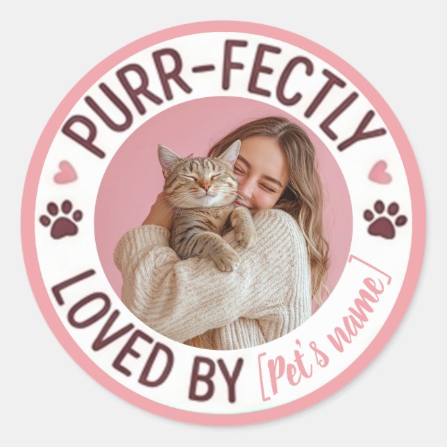 Sticker Runt Klistermärke (Framsida)