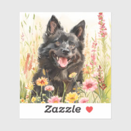 Sticker – Schipperke Die-Cut Watercolor Decal Klistermärken