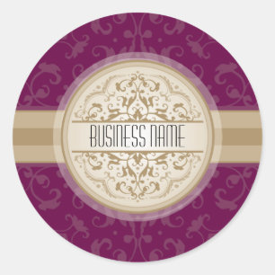 STICKER SEAL: mandala 4 Runt Klistermärke