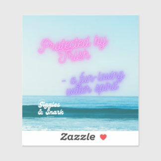 Sticker - Skyddad av Trish Klistermärken