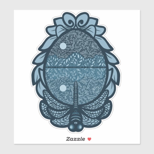 Sticker spegel Sjö Klistermärken (Ark)