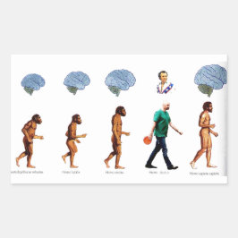 Sticker - spela genom kille rektangulärt klistermärke