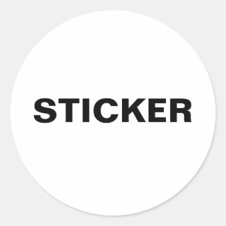 STICKER Sticker Runt Klistermärke