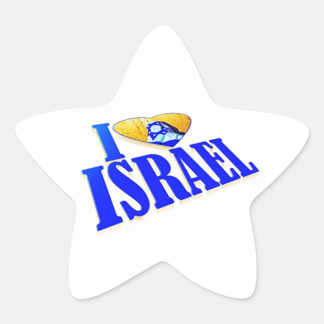 Sticker Stjärnformat Klistermärke (Framsida)