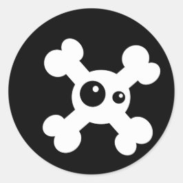 sticker Tête de Mort Runt Klistermärke