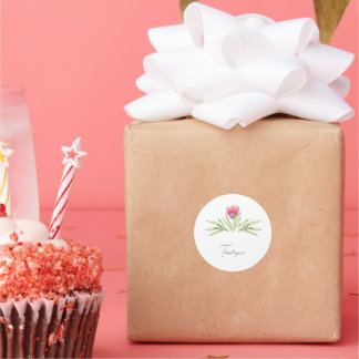 Sticker "Thank you" stickerart Runt Klistermärke