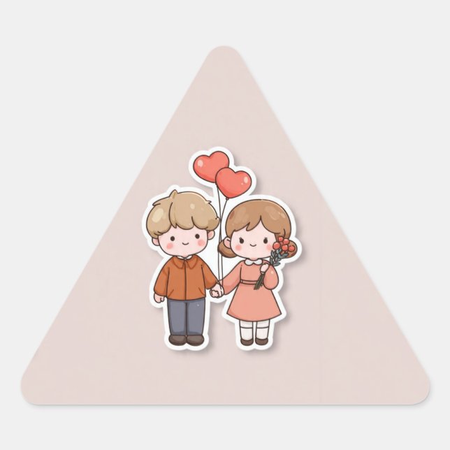 Sticker Triangelformat Klistermärke (Framsida)