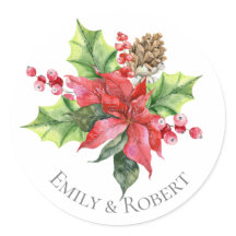 Sticker Watercolor greenery till jul