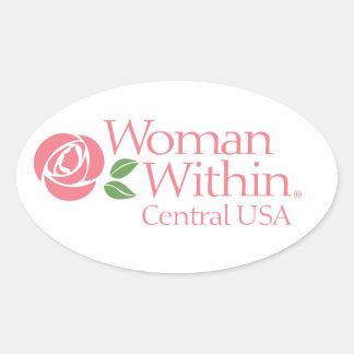 Sticker Woman i Central Ovalt Klistermärke