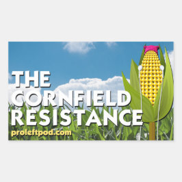 Stickers (4/pg) - Cornfield Resistance Rektangulärt Klistermärke