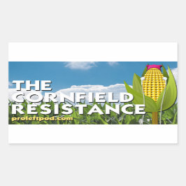 Stickers (4/pg) - Cornfield Resistance Rektangulärt Klistermärke