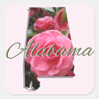 Stickers - ALABAMA Fyrkantigt Klistermärke