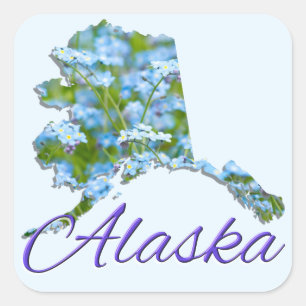 Stickers - ALASKA Fyrkantigt Klistermärke