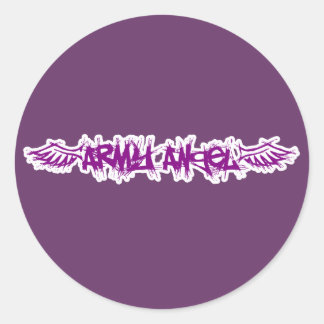 Stickers - Armégel Runt Klistermärke