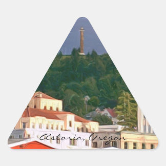 Stickers- Astoria Oregon Triangelformat Klistermärke