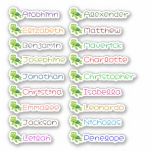 Stickers back to school Anpassningsbar Många Namn Klistermärken