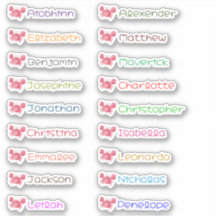 Stickers back to school Anpassningsbar Många Namn