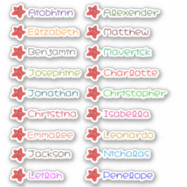 Stickers back to school Anpassningsbar Många Namn Klistermärken